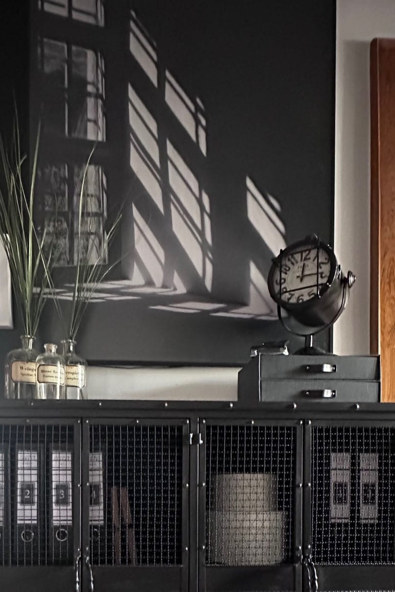 Zegarek stołowy Loft - industrialny zegar metalowy w stylu vintage