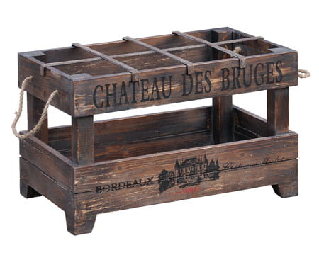 Skrzynka na wino Garden – drewniana skrzynka dekoracyjna w stylu vintage