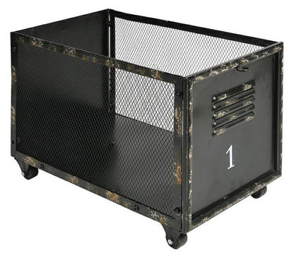 Koszyk na kółkach Loft - metalowy organizer w stylu industrialnym