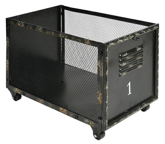 Koszyk na kółkach Loft - metalowy organizer w stylu industrialnym