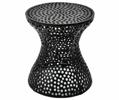 Stolik kawowy Nero - metalowy stolik ażurowy