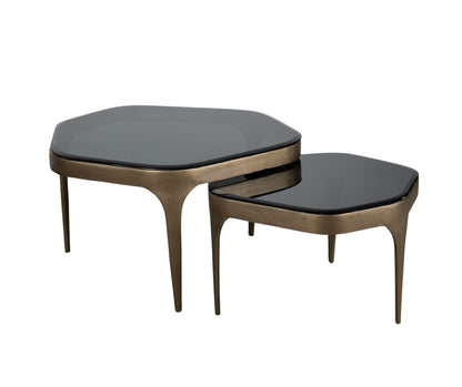 Deluxe gold stolik kawowy kpl. 2 szt.