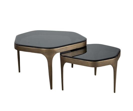 Deluxe gold stolik kawowy kpl. 2 szt.