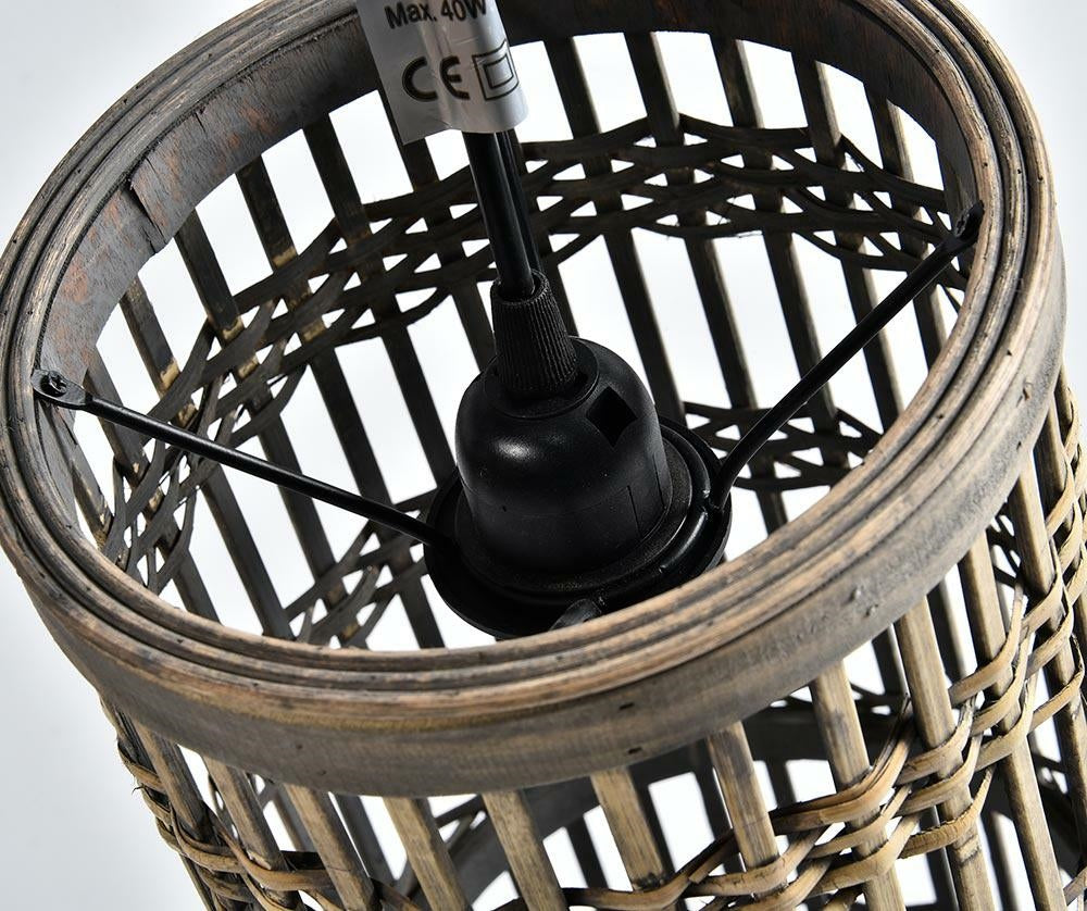 Lampa sufitowa Boho - bambusowa lampa wisząca w stylu naturalnym