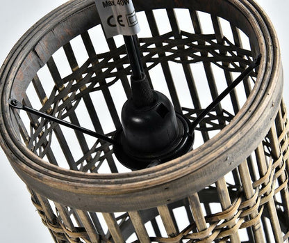 Lampa sufitowa Boho - bambusowa lampa wisząca w stylu naturalnym