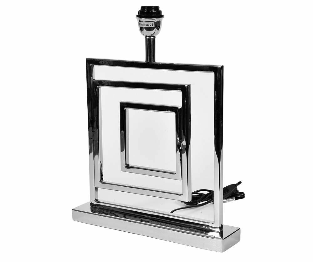 Lampa stołowa Gabinet – baza pod abażur ze stali nierdzewnej