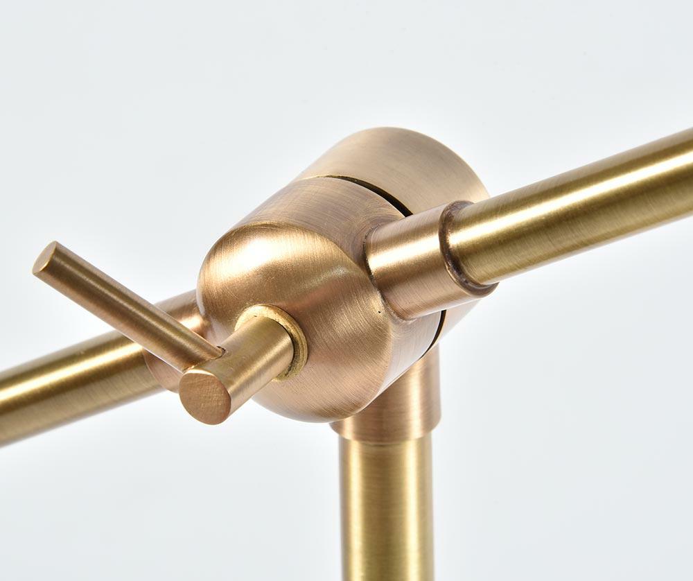 Nero Gold Lampa stołowa loft - czarno-złota lampa biurkowa industrialna