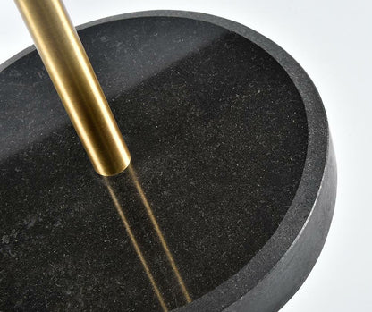 Nero Gold Lampa stołowa loft - czarno-złota lampa biurkowa industrialna