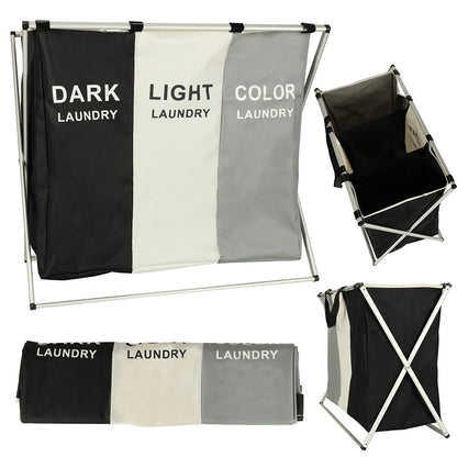 Kosz na pranie 3 komory 135 L