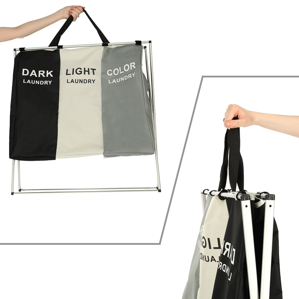 Kosz na pranie 3 komory 135 L