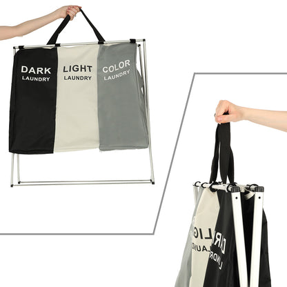 Kosz na pranie 3 komory 135 L