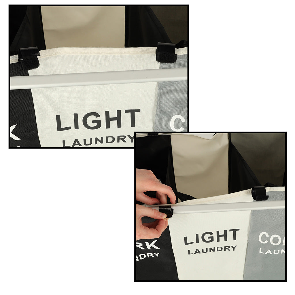 Kosz na pranie 3 komory 135 L