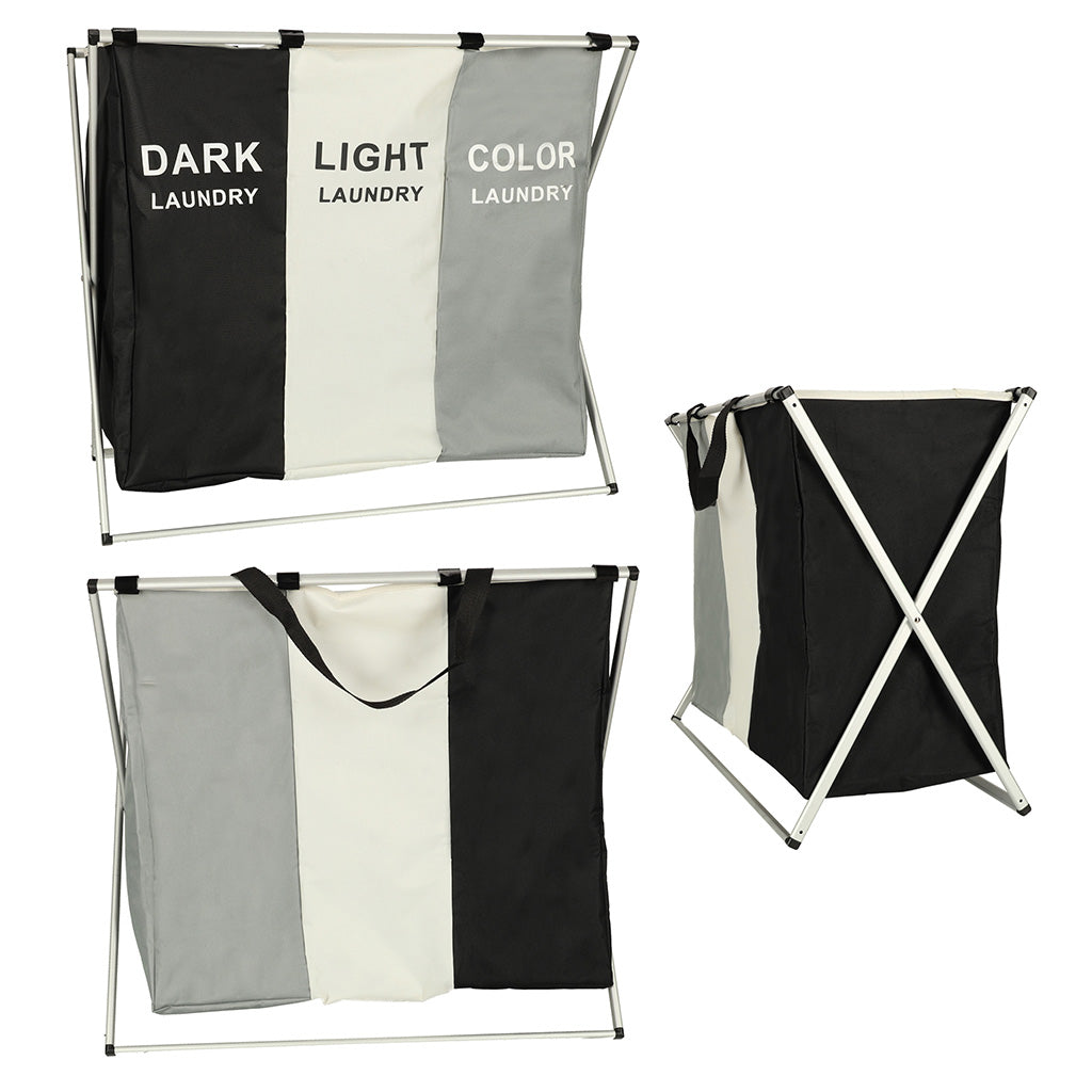 Kosz na pranie 3 komory 135 L