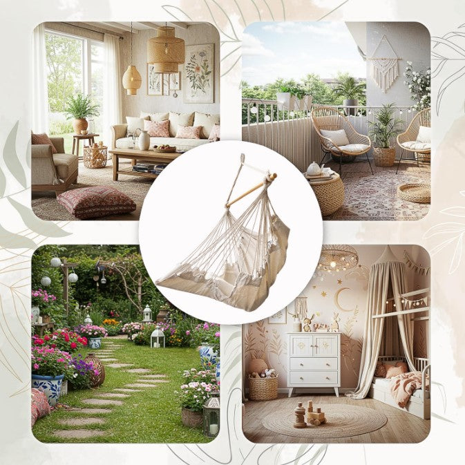 Leżak brazylijski z podnóżkiem 130cm