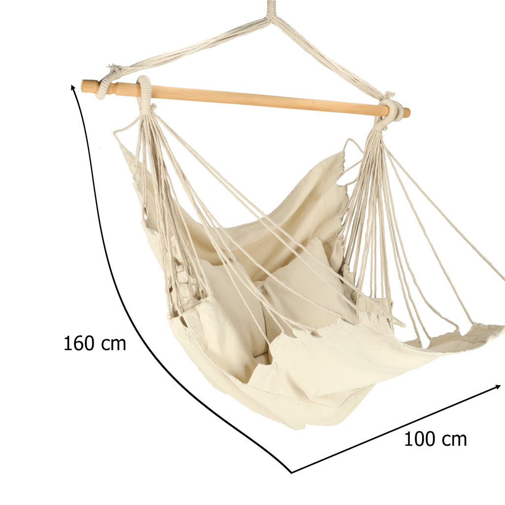 Leżak brazylijski z podnóżkiem 130cm