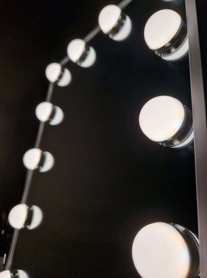 Lusterko do makijażu podświetlane LED 12 żarówek