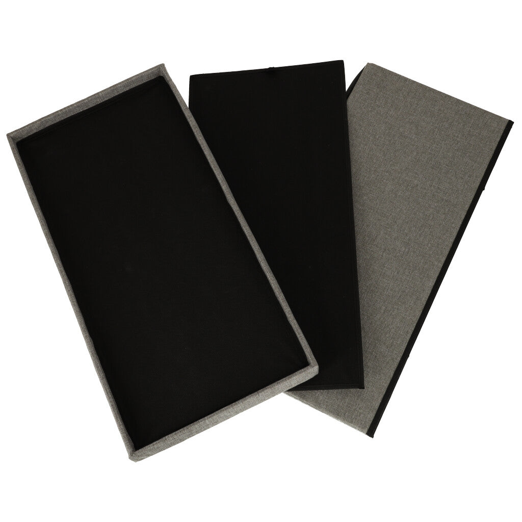 Pufa składana ze schowkiem otwierana 76x38x38cm