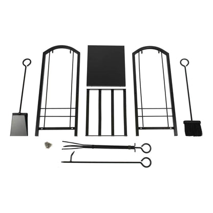 Metalowy stojak na drewno kominkowe