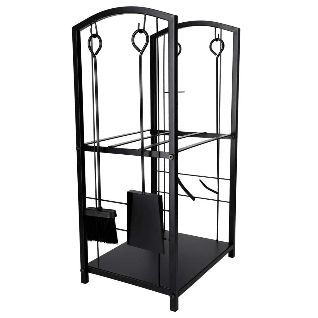 Metalowy stojak na drewno kominkowe