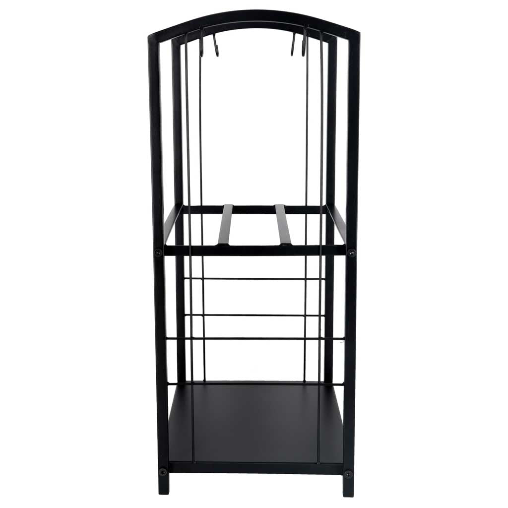 Metalowy stojak na drewno kominkowe