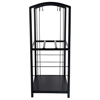 Metalowy stojak na drewno kominkowe