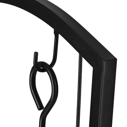 Metalowy stojak na drewno kominkowe