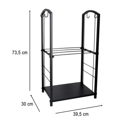 Metalowy stojak na drewno kominkowe